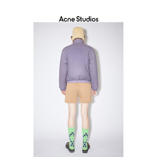 Acne Studios男女同款Face表情热敏加厚夹克外套棉服C90122 黑色/紫罗兰 XS
