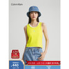 Calvin Klein Jeans23春夏男女同款印花修身针织背心J323716 LRE-荧光黄 S