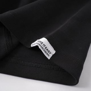 品立（PINLI）短袖T恤男夏季潮流印花圆领男士半袖体恤男装 黑色 M170