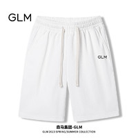 GLM森马集团品牌短裤男夏季薄款运动速干百搭跑步五分裤 白色 L
