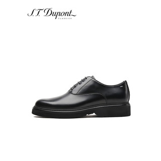S.T.Dupont都彭手工皮鞋男士牛津鞋职场正装皮鞋哑光亮面牛皮L32110101 黑色 41欧码