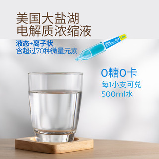 WATERPLUS 水力速 elete美国大盐湖电解质浓缩液矿物元素均衡微量元素 柠檬味浓缩液1.8ml20支