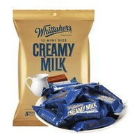 PLUS会员：Whittaker's 惠特克 新西兰原装进口惠特克 whittakers 香醇牛奶巧克力糖果零食180g袋装