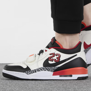 NIKE 耐克 AIR JORDAN LEGACY 312 LOW 男子运动鞋 AJ312白黑红 复古篮球鞋 FJ7221-101/白黑红