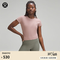 lululemon丨All It Takes 女士罗纹 T 恤 *Nulu™ LW3GV0S 暮色玫瑰 6