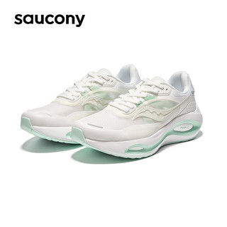 saucony 索康尼 火鸟3跑鞋女透气减震支撑跑步鞋慢跑运动鞋白绿37