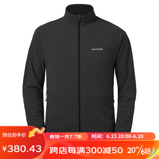 mont·bell WIC. FULL ZIP JACKET M'S男士上衣1114625 BK黑色