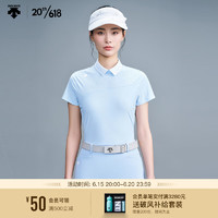 DESCENTEGOLF 迪桑特高尔夫 FIELD系列 女子短袖T恤 G323WFTS42 LB-浅蓝色 S(160/80A)