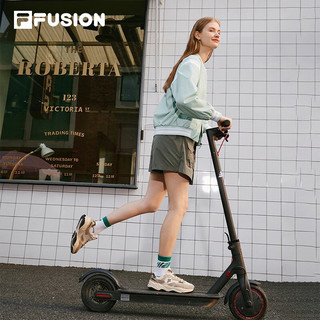 斐乐（FILA）FUSION斐乐潮牌FLASH女鞋复古潮鞋2023秋轻户外跑步鞋运动鞋 米色/砂灰-AT 37.5