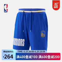 NBA23年新品ICON系列-勇士队男裤美式7寸夏季运动裤纯棉篮球休闲短裤 勇士蓝 L