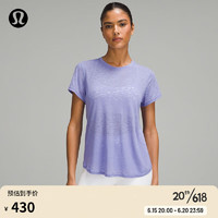 lululemon 丨Keyhole 女士轻盈版瑜伽短袖 T 恤 LW3HJKS 深紫色 2