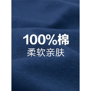 佐丹奴Giordano男装纯棉针织印花明线宽松圆领短袖T恤90023383 75暗夜蓝 XL