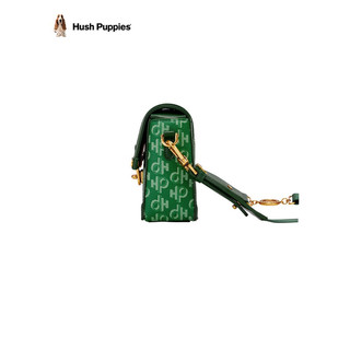 暇步士（Hush Puppies）单肩包女斜挎包包女包盒子包便捷出行时尚百搭 绿色