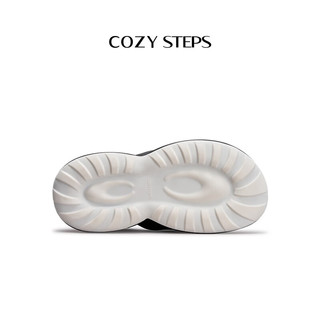 COZY STEPS可至女士23春夏新品轻氧系列回弹氧气鞋卡扣牛皮凉鞋 曜石黑 35
