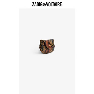 ZADIG&VOLTAIRE飒迪格女包 23年春夏设计感蛇纹挂件个性装饰包 203/棕色