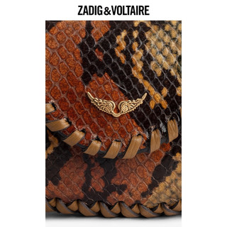 ZADIG&VOLTAIRE飒迪格女包 23年春夏设计感蛇纹挂件个性装饰包 203/棕色