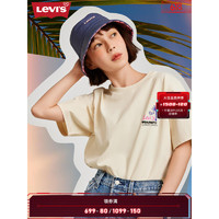 Levi's李维斯23夏季新品女士多色短袖T恤简约A6416-0001 米白色 S