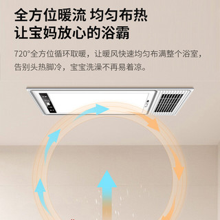 雷士照明 雷士（NVC）双电机大功率速热取暖器风暖浴霸排气扇照明一体卫生间浴室暖风机