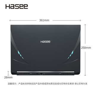 Hasee 神舟 战神Z8-TA7NS 15.6英寸游戏笔记本电脑（i7-11800H、32GB、1TB SSD、RTX3060）