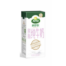 Arla 3.6g蛋白高钙脱脂纯牛奶 200ml*24盒