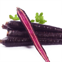 乡语小吖山东紫胡萝卜 3斤 黑色紫心胡萝卜水果蔬菜萝卜 生鲜