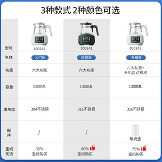 法耐德（FORNIDOO）恒温壶婴儿恒温壶宝宝温奶调奶器冲泡奶粉机家用电热烧水壶保温 白-暖奶蓝/自动煮沸