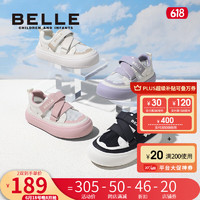 BeLLE 百丽 童鞋女童板鞋2023夏季新款时尚百搭男童透气网面休闲鞋儿童运动鞋