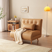 木匠生活 沙发床 折叠沙发床坐卧两用小户型客厅多功能拉扣单双懒人沙发  0.9米沙发床