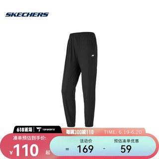 斯凯奇（SKECHERS）女子梭织长裤 P223W070-0018 L