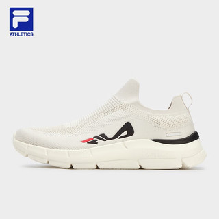 斐乐（FILA）官方男鞋跑步鞋SOCK有氧运动健身鞋2023夏季新品一脚蹬综训鞋 亮灰/黑-LB 39