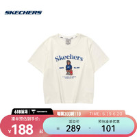 斯凯奇（SKECHERS）女子针织短袖T恤衫 L223W035-0074 XL