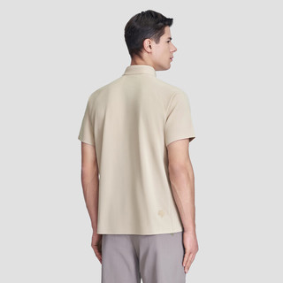 DESCENTE迪桑特 DUALIS系列 男子短袖POLO衫 D3231DPS86 BE-米白色 3XL(190/108A)