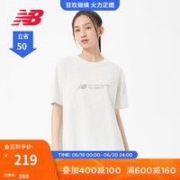 NEW BALANCE NB官方23新款女款春夏舒适简约运动T恤短袖 OA S