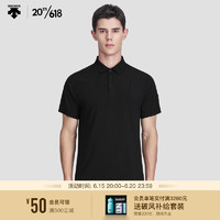 DESCENTE迪桑特 DUALIS系列 男子短袖POLO衫 D3231DPS87 BK-黑色 3XL(190/108A)