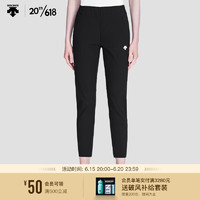 DESCENTE迪桑特WOMENS TRAINING系列 女子梭织运动长裤D3232TPT36 BK-黑色 L(170/70A)