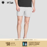 DESCENTE迪桑特 RUNNING系列 男子梭织短裤 D3231RHP45 LG-浅灰色 2XL(185/92A)