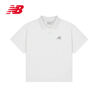 NEW BALANCE NB官方23新款女款夏季休闲百搭透气POLO衫短袖T恤女 OA 5FD24062 XL