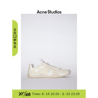 Acne Studios 男士品牌徽标绑带运动鞋BD0229 白色 41
