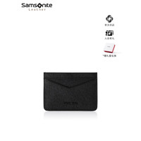 Samsonite 新秀丽 男士卡包 2023新款牛皮革多卡位 商务零钱证件包TK6 纯色款TK6*09012