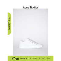 Acne Studios 女士低帮棉质系带平底鞋运动鞋AD0522 光白色 37
