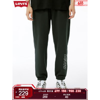 Levi's李维斯23新品男士休闲抽绳时尚卫裤运动裤舒适简约百搭A2177-0024 黑色 XL