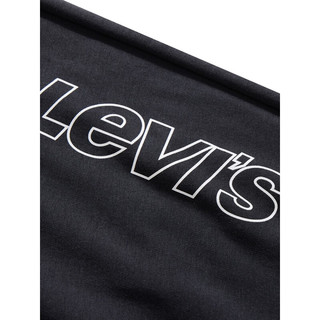 Levi's李维斯23新品男士休闲抽绳时尚卫裤运动裤舒适简约百搭A2177-0024 黑色 XL