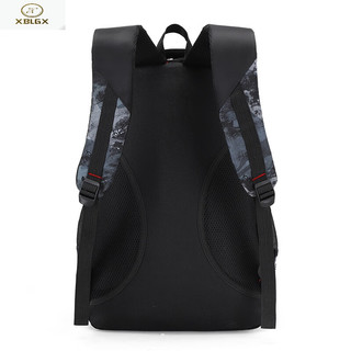 XBLGX新款男士双肩包大容量休闲运动学生书包时尚简约双肩包旅行背包 红色