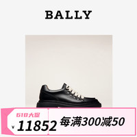 BALLY/新款男士黑色皮革德比鞋6301393 黑色 39