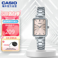 卡西欧（CASIO）手表 女士复古方盘 简约时尚女表 LTP-V009D-4EUDF