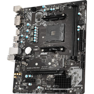 锐龙CPU 处理器 微星B450M-A PRO MAX R5 5600(散片)套装