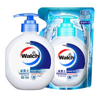 威露士（Walch）525ml瓶装丝蛋白+525ml袋装健康呵护洗手液（滋养不伤手）