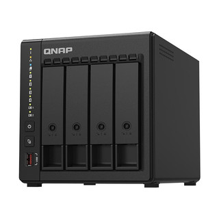 QNAP TS-464C2 X86四核SSD散热升级稳定高速快取私有云家用网络存储NAS TS-464C2-8G 8T(4T希捷酷狼*2)