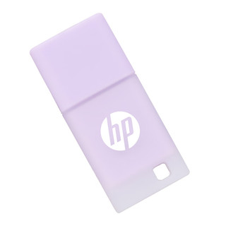 HP 惠普 64GB USB2.0 U盘 v168 丁香紫 可爱创意电脑优盘 学生u盘