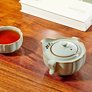 YACI 雅瓷 汝窑便携茶具小套懒人旅行办公室茶具一壶一杯